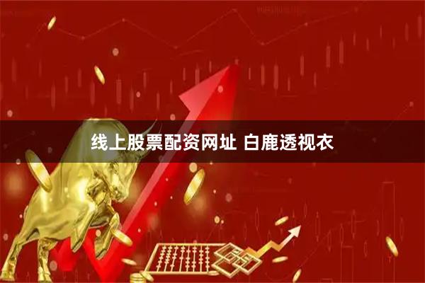 线上股票配资网址 白鹿透视衣